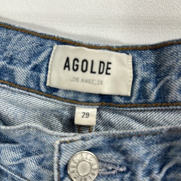 AGOLDE Jamie High rise button fly jeans size 29.Light wash - Picture 4 of 9